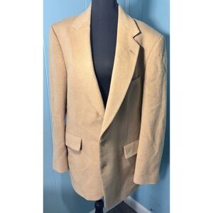 Vintage Embassy Square by Richman Brothers 100% Camel-Hair Blazer Tan